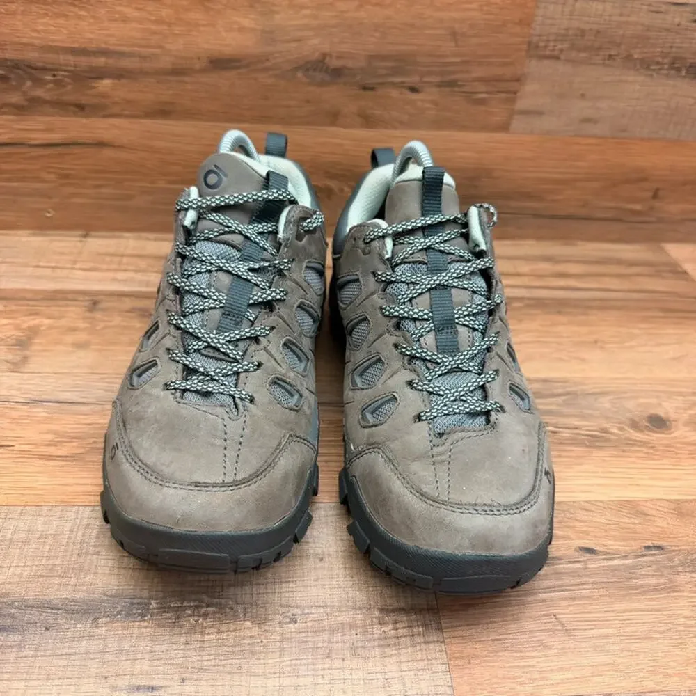 Oboz Sawtooth X Low Hiking Shoes Women's Size 8 Drizzle Gray Nubuck
